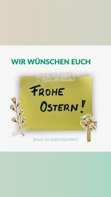 Wir feiern heute nicht den Hasen 🐰, sondern das Leben! 🙌 Frohe Ostern wünschen wir euch! ✝️
- Euer Homebase-Team von “Hilfe die ankommt”
#hilfedieankommt #heisrisen #froheostern #happyeaster #sozialdienstimausland