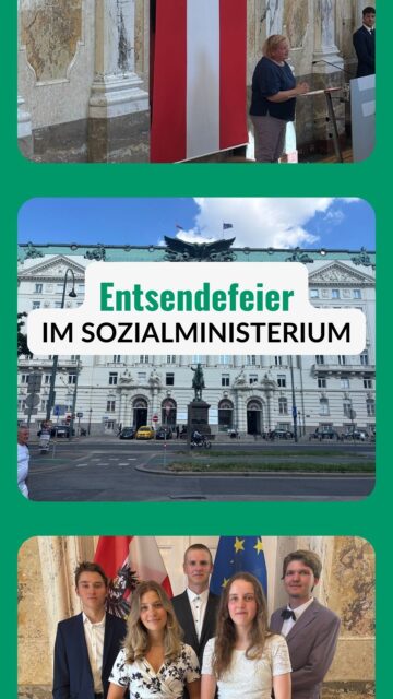 Am 13. Juli 2026 waren unsere neuen Sozialdienenden ins Sozialministerium @bmasgpk_aut geladen. Frau Bundesministerin @korinna.schumann bedankte sich bei den jungen Menschen für ihren Willen und die Kraft, sich für Gerechtigkeit und Notleidende einzusetzen.
Mit den besten Wünschen für die bevorstehende Zeit wurden sie von ihr in den Sozialdienst entlassen. Auch wir wünschen allen Ausreisenden eine schöne und ermutigende sowie gelingende Zeit bei ihrem Sozialdienst im Ausland.
Du interessierst dich auch für einen Sozialdienst im Ausland? Dann stay tuned! Ab September kannst du dich für den Jahrgang 2027/28 anmelden 🚀 Mehr dazu kannst du jetzt schon unter dasjahrmeineslebens.at nachlesen 📖
ℹ️ Der Sozialdienst im Ausland wird vom Sozialministerium @bmasgpk_aut gefördert und ist auch als Wehrersatzdienst anrechenbar. Mehr Infos dazu findest du in unserem Highlight oder auf der Homepage www.dasjahrmeineslebens.at 🔍
#hilfedieankommt #sozialdienstimausland #zivildienst #freiwilligenarbeit #dasjahrmeineslebens