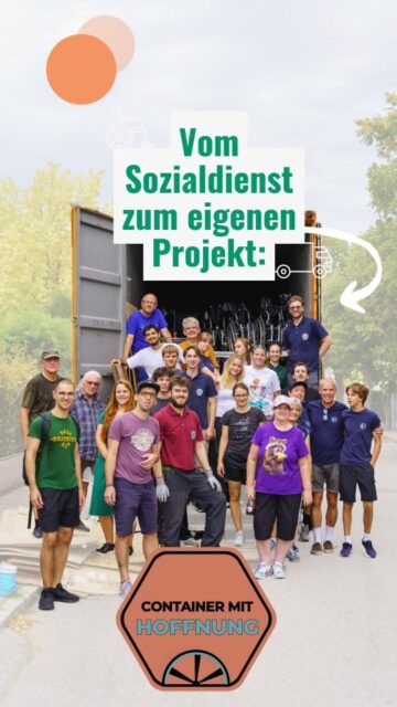 📺 Heute siehst du, was aus einem Sozialdienst entstehen und wachsen hat dürfen! 
Einige ehemalige Sozialdiener, die beim @ricdwheelchairproject in Thailand mitgearbeitet haben, tragen das Projekt immer noch in ihrem Herzen. 🦽 Und genau deshalb möchten sie es unterstützen! Sie haben sich vorgenommen, auch hier, in Österreich, Rollstühle und Gehbehelfe zu sammeln und zum Rollstuhlprojekt nach Thailand zu verschiffen. 🦼 Und wie es scheint, liegt dies auch einigen anderen Österreicherinnen und Österreichern am Herzen, denn der erste Container war schneller voll, als gedacht... ♿ Alle Infos und Updates zu diesem neuen Projekt findest du auf @container_mit_hoffnung

ℹ️ Der Sozialdienst im Ausland wird vom Sozialministerium @bmasgpk_aut gefördert und ist auch als Wehrersatzdienst anrechenbar. Mehr Infos dazu findest du in unserem Highlight oder auf der Homepage www.dasjahrmeineslebens.at 🔍 
 
#sozialdienstimausland #hilfedieankommt #dasjahrdeineslebens #ricdwheelchairproject #containermithoffnung