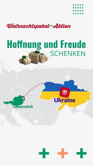 🎁 Seit über 20 Jahren gibt es die Weihnachtspaket-Aktion "Hoffnung und Freude" 🥳 Auch heuer werden wieder viele Pakete für hilfsbedürftige und vom Krieg betroffenen Menschen in der Ukraine gepackt 🇺🇦 Wenn du wissen möchtest, wie genau das funktioniert, dann bleib in den nächsten Wochen dran um keine wichtigen Infos mehr zu verpassen  📲 Weitere Informationen zum Projekt findest du auch in unseren heutigen Stories oder unter weihnachtspaket.at 🔗

#hilfedieankommt #weihnachtspaketaktion #gemeinsamhoffnungschenken #ukraine